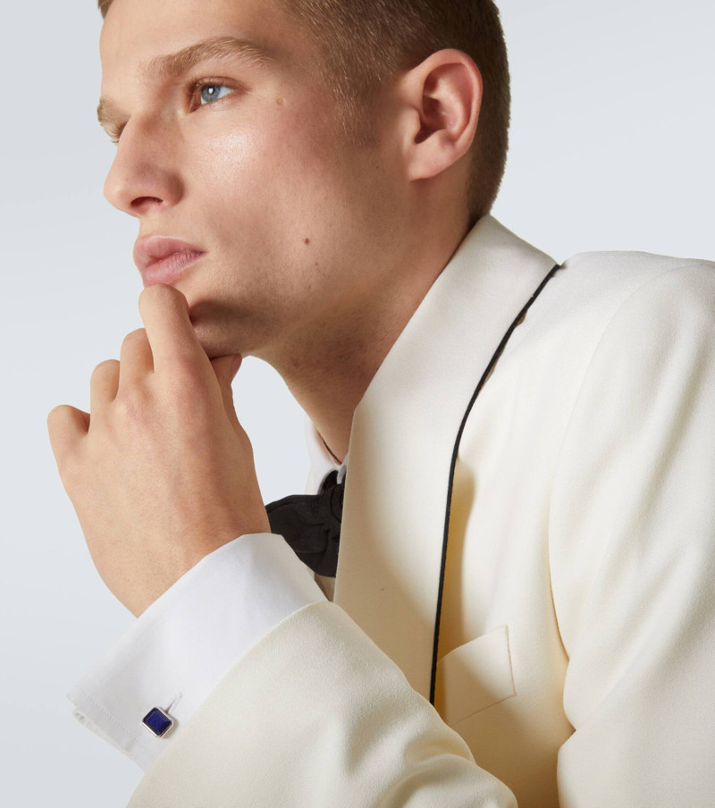 MATEO Sterling silver cufflinks with lapis lazuli outlook