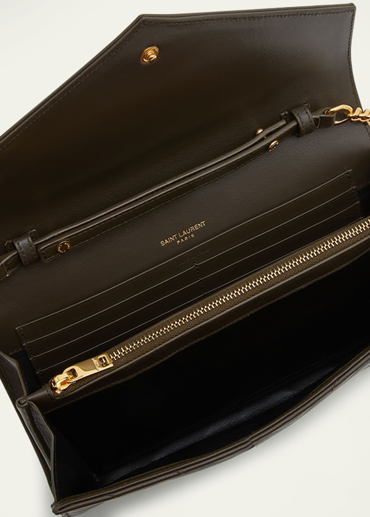 YSL Monogram Large Wallet on Chain in Smooth Leather - 4