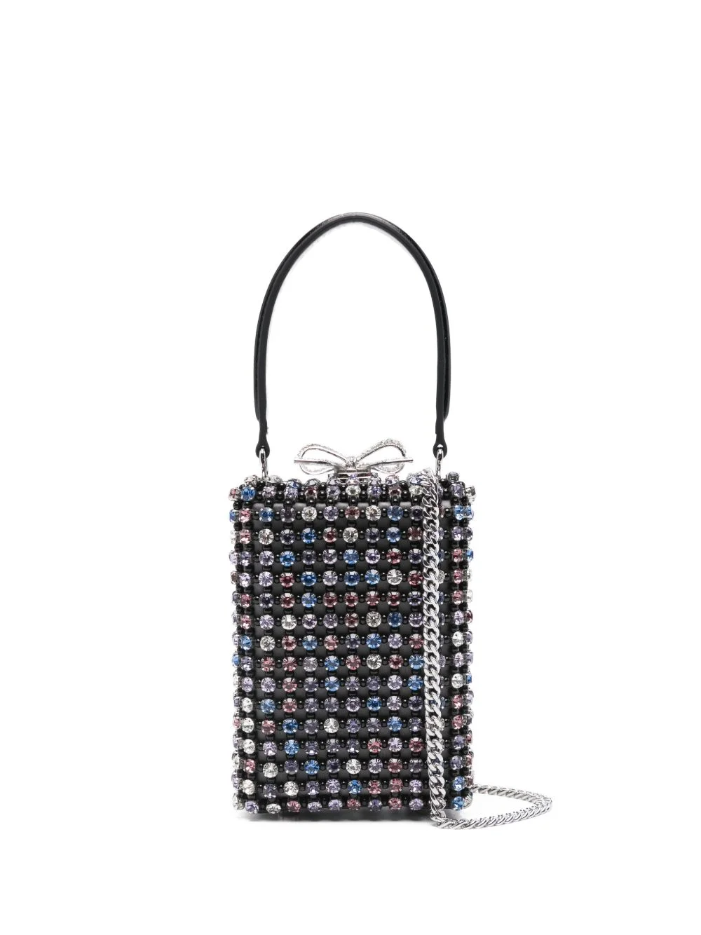 micro crystal-embellished tote bag - 1