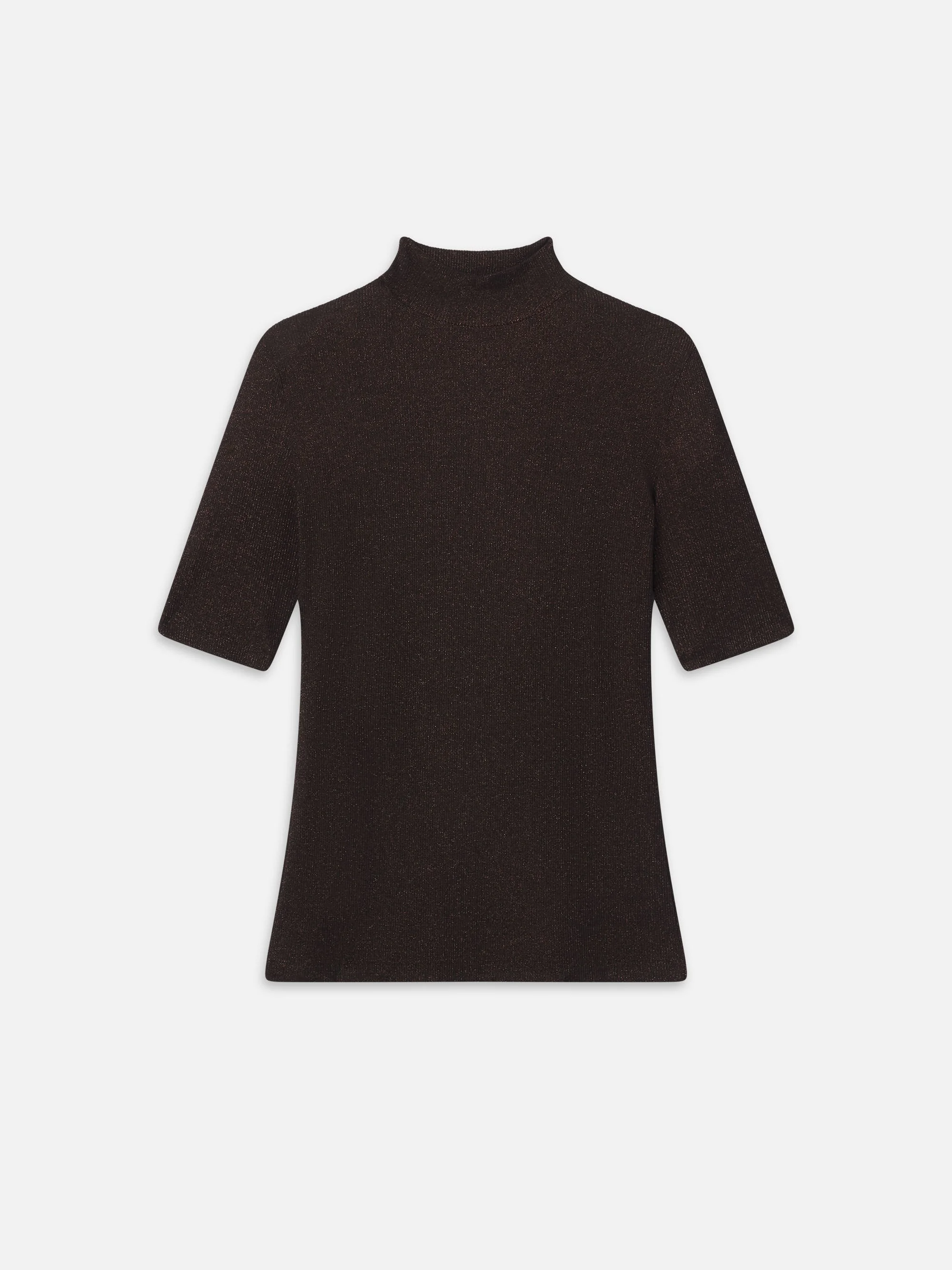 The Lurex Mock Neck Tee - 1