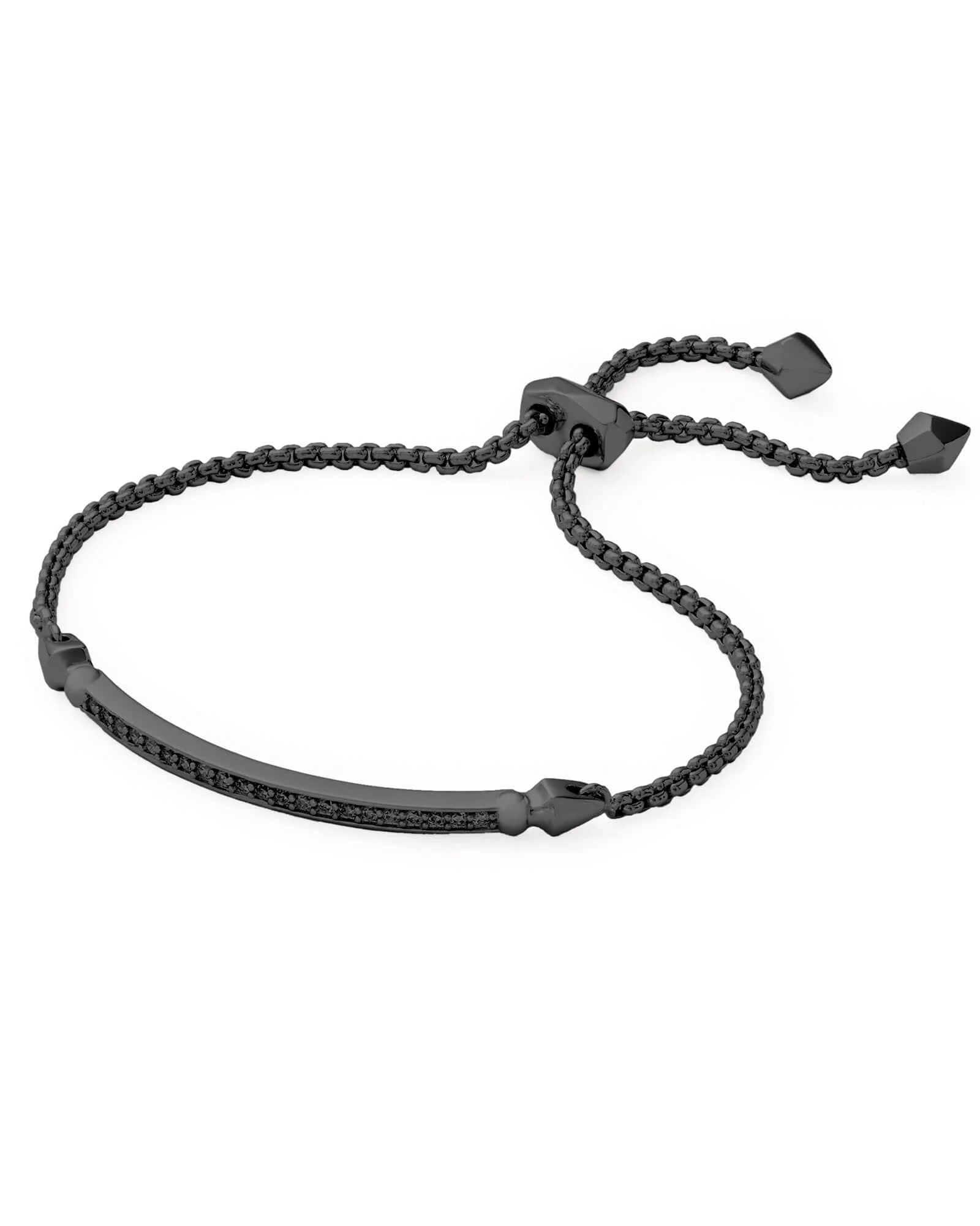Ott Adjustable Chain Bracelet in Gunmetal - 1