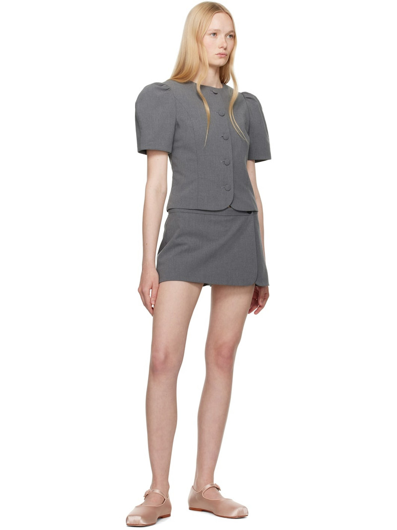 SANDY LIANG Gray Bonny Blouse outlook
