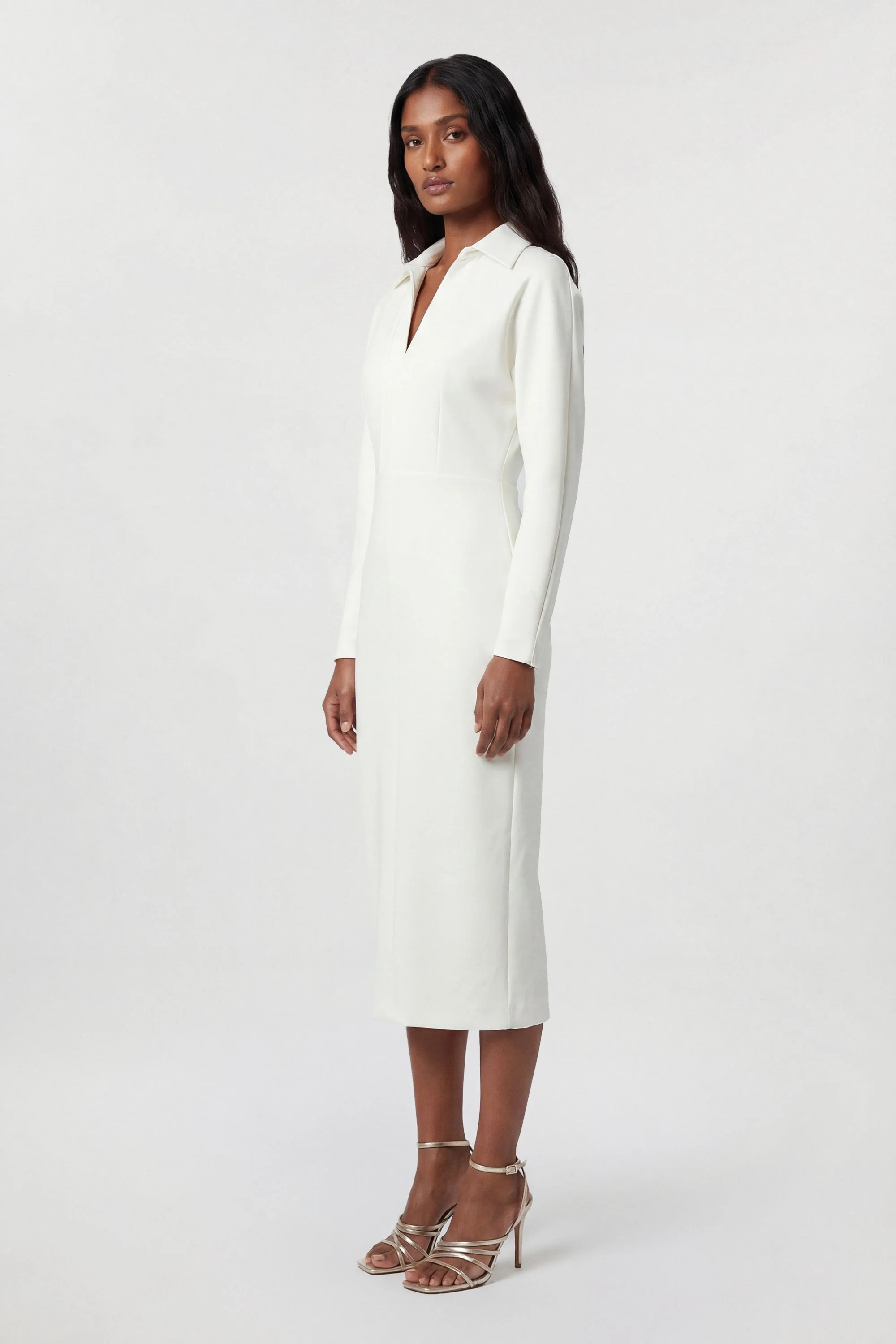 black midi dress Sleeveless Knit Combo Dress | Black | L