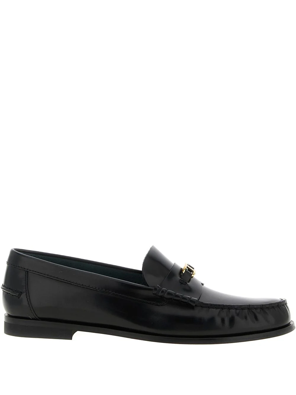 hardware-leather loafers - 1