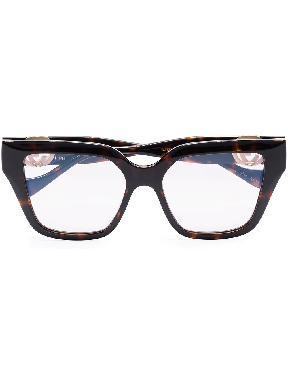 Interlocking G square-frame glasses - 1