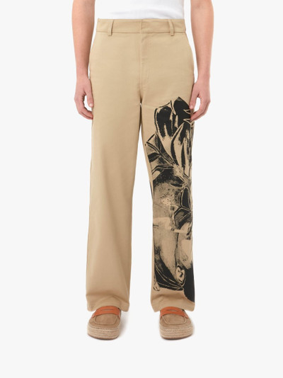 JW Anderson CHINO TROUSERS - POL ANGLADA ARTWORK outlook