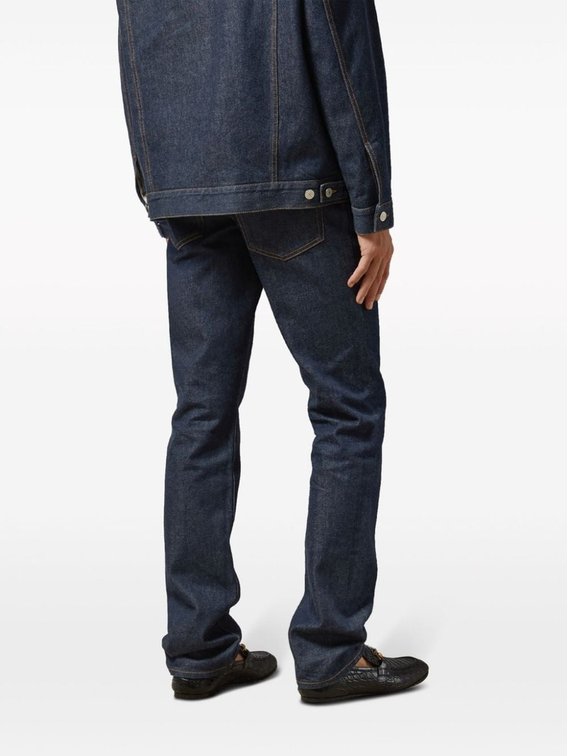 GUCCI GG-embossed straight-leg jeans outlook