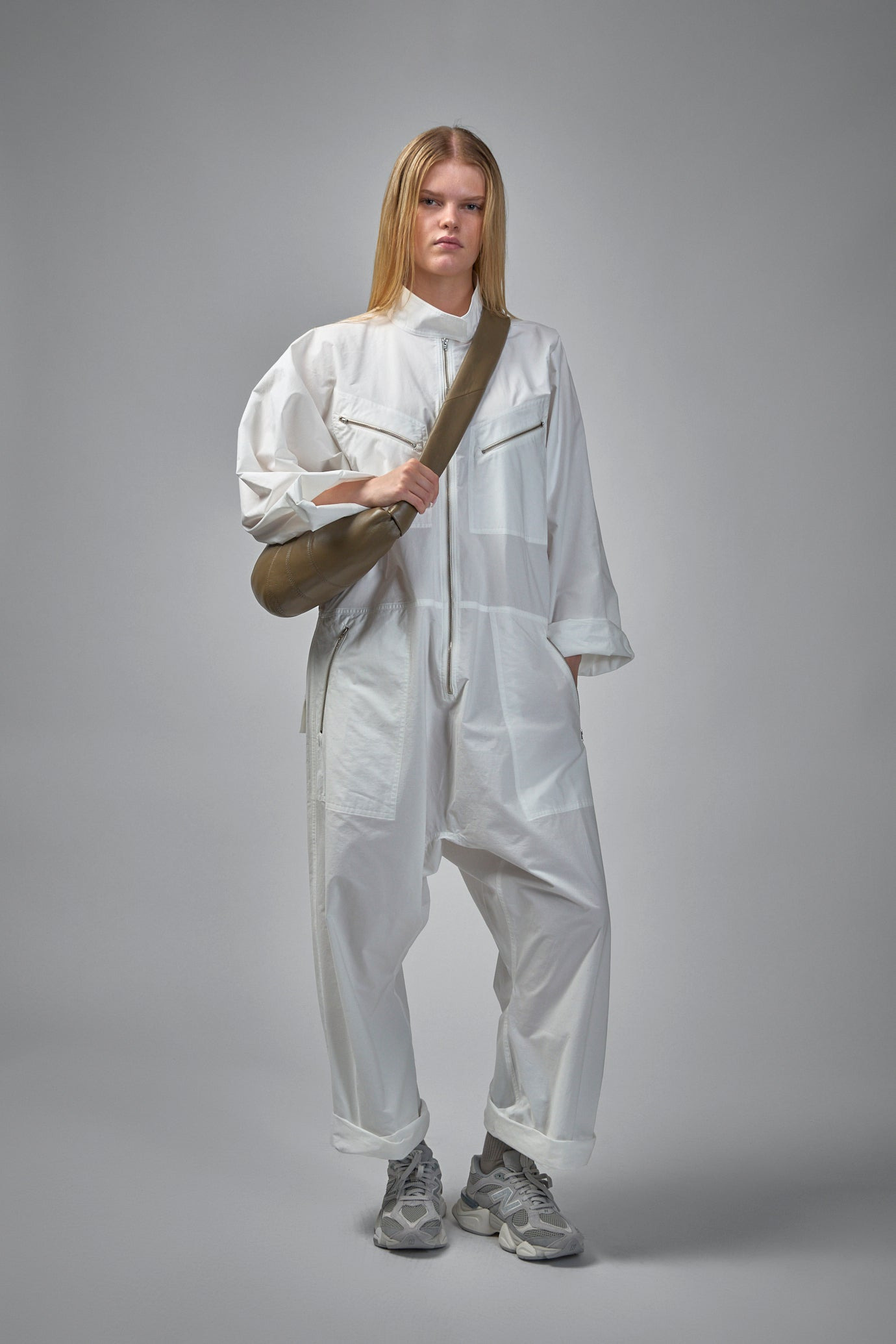 Plateau Loose Fit Jumpsuit with Belt - 2