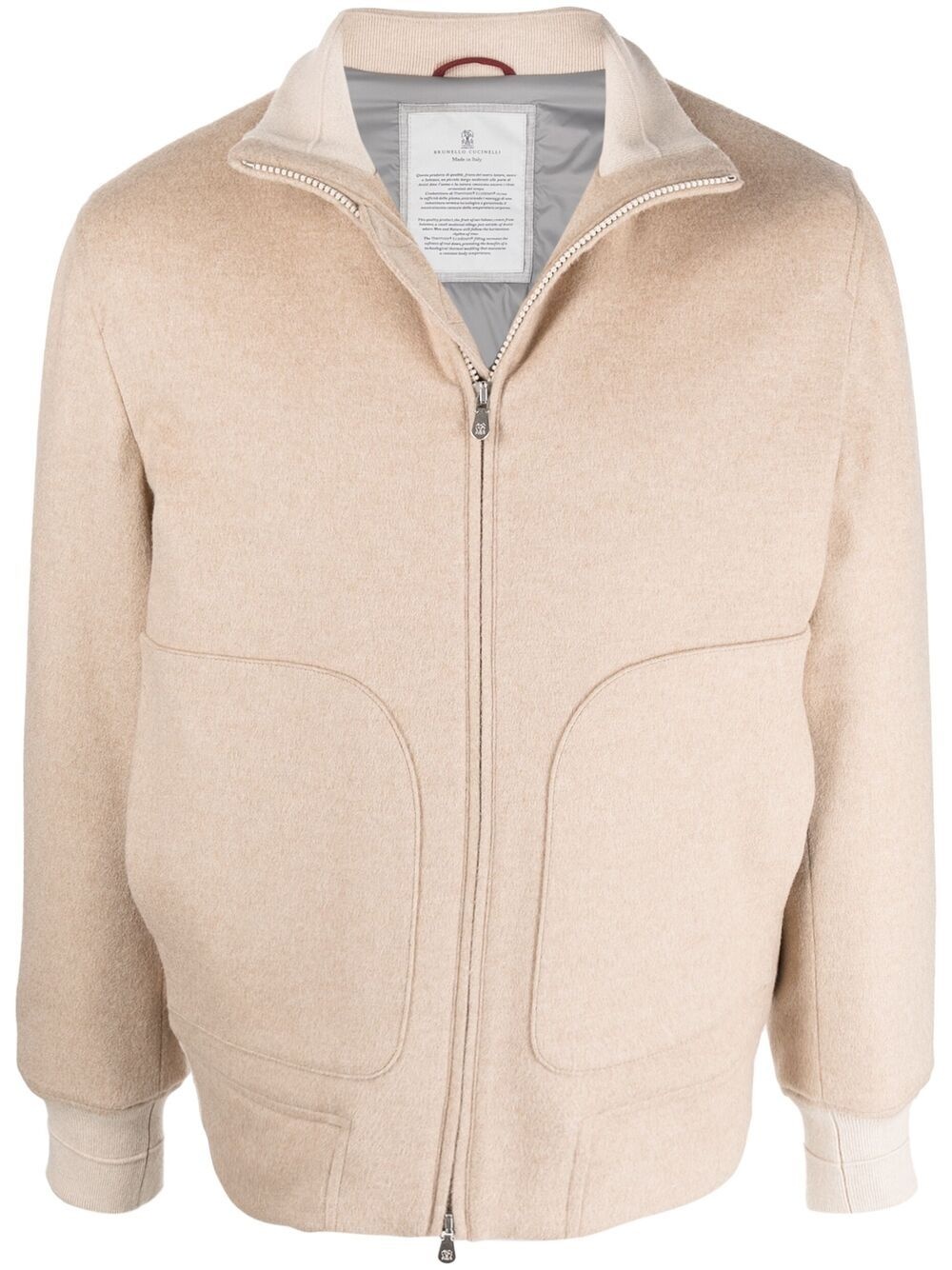 cashmere bomber jacket - 1