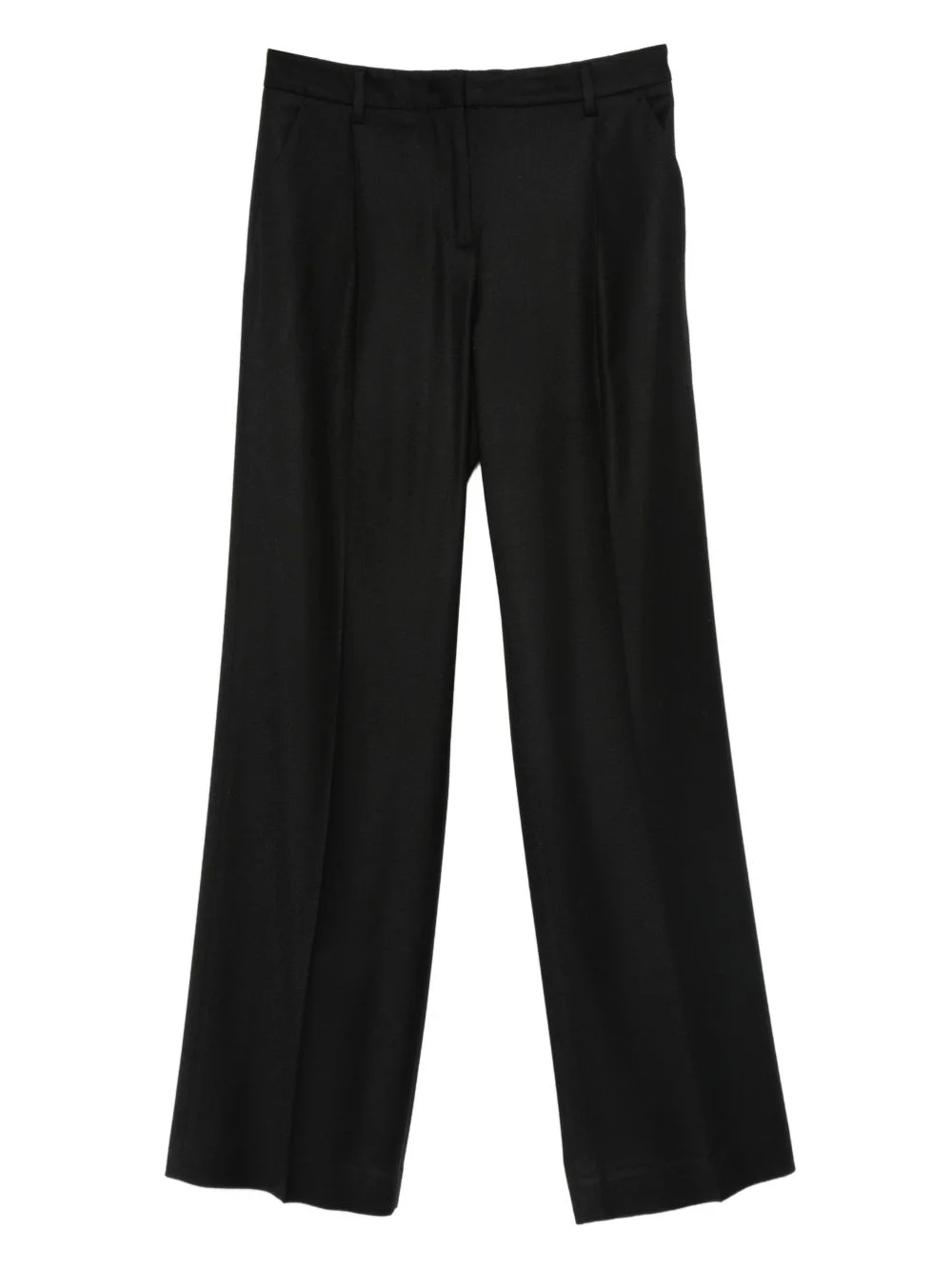 straight-leg pleated trousers - 1