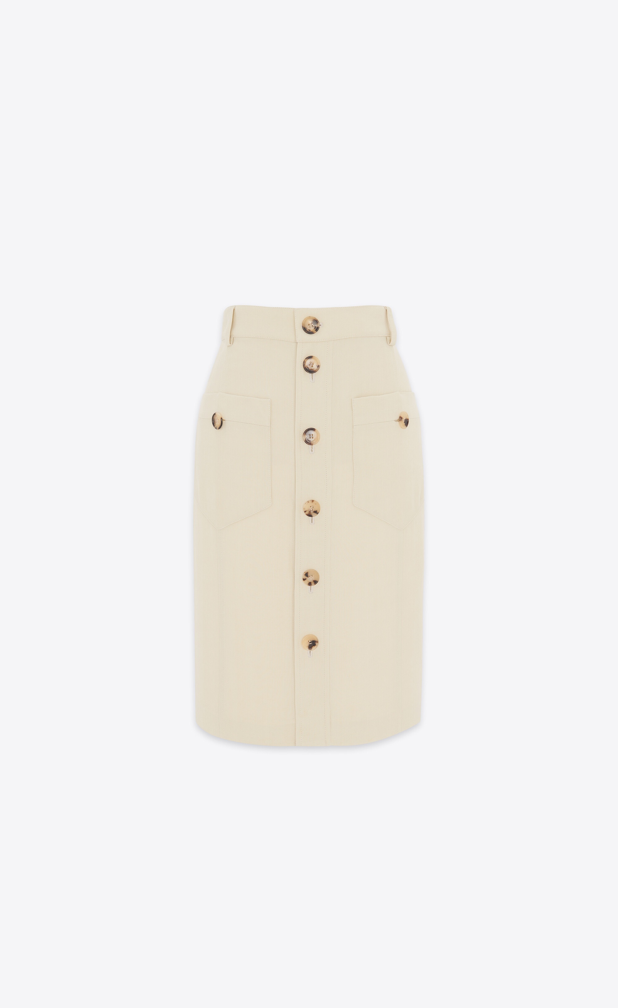 saharienne midi skirt in canvas - 1