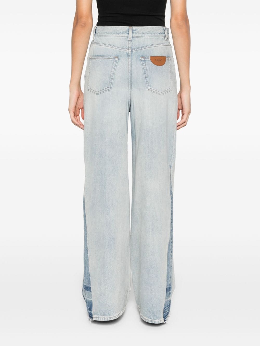 high-rise wide-leg jeans - 4