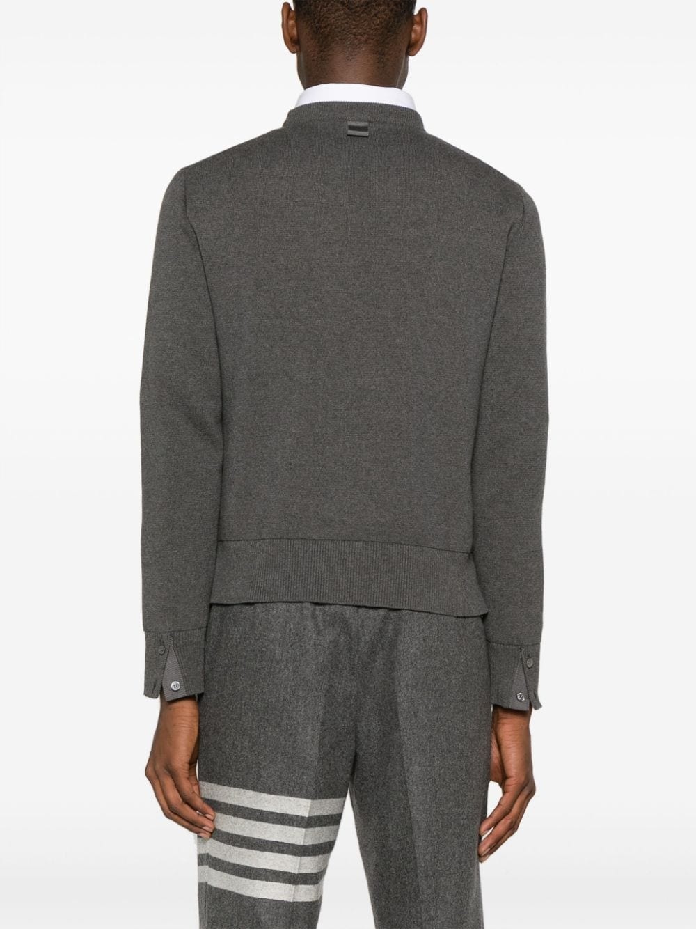 crew-neck cotton sweatshirt - 4