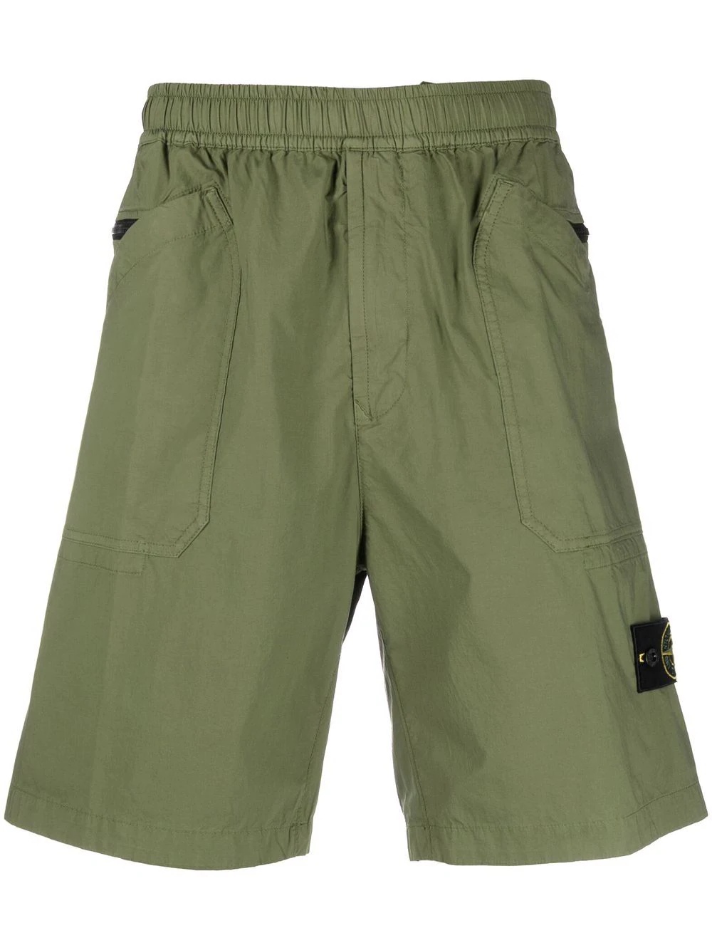 Compass-patch Bermuda shorts - 1