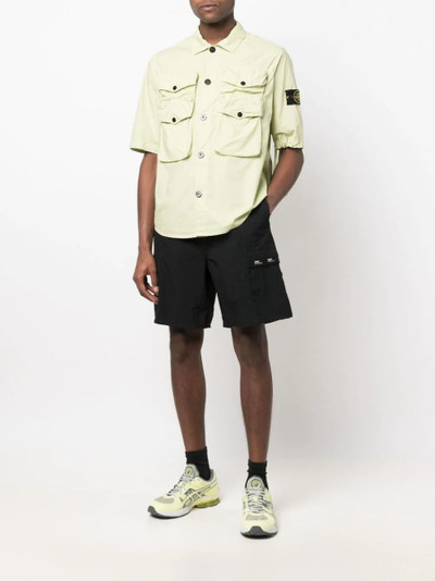 Stone Island Compass badge short-sleeved overshirt outlook