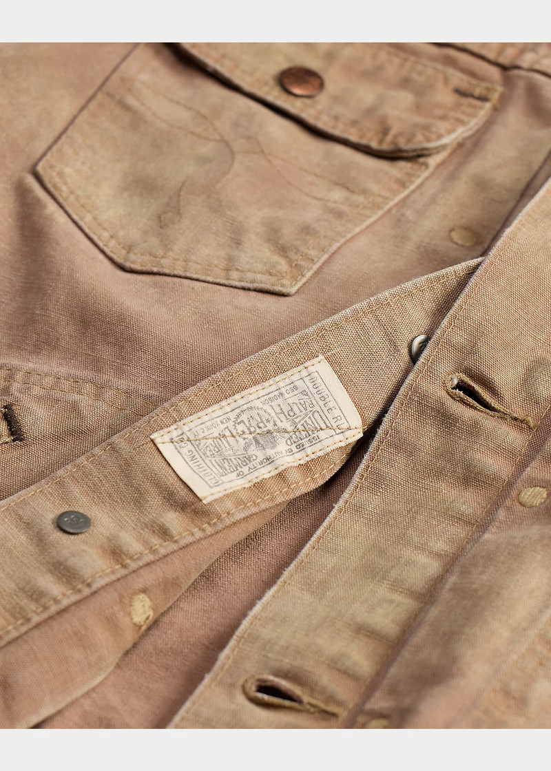 Distressed Canvas Trucker Jacket 3