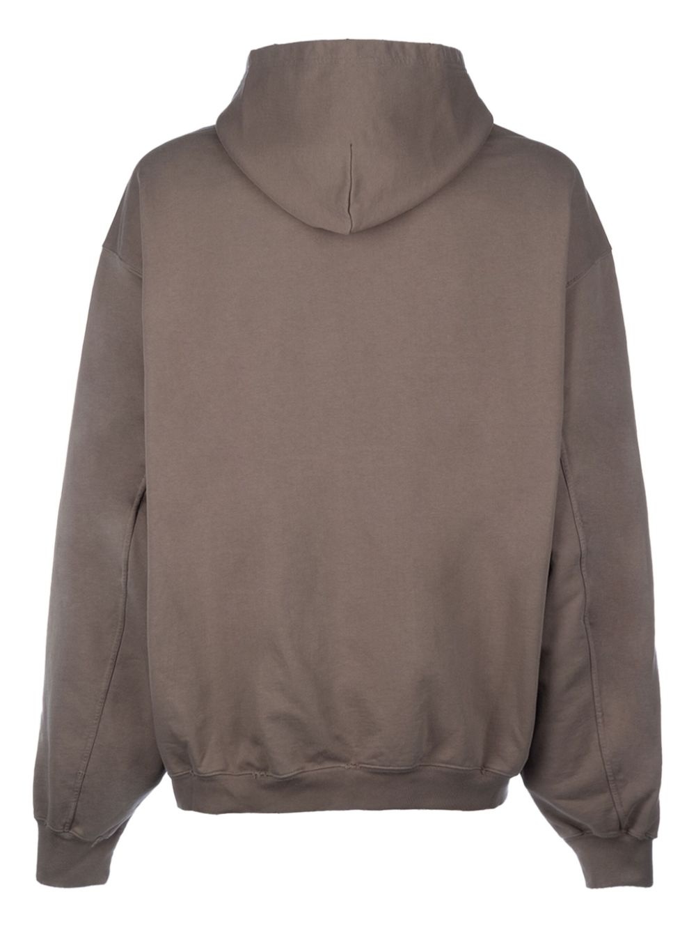 logo-print cotton hoodie - 2