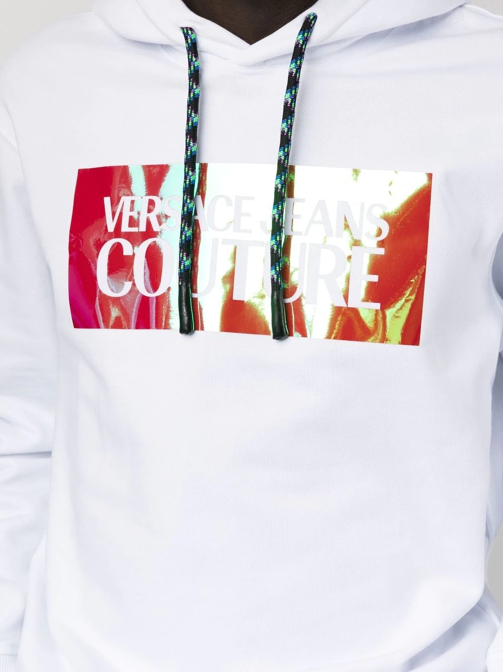logo-print drawstring hoodie - 5