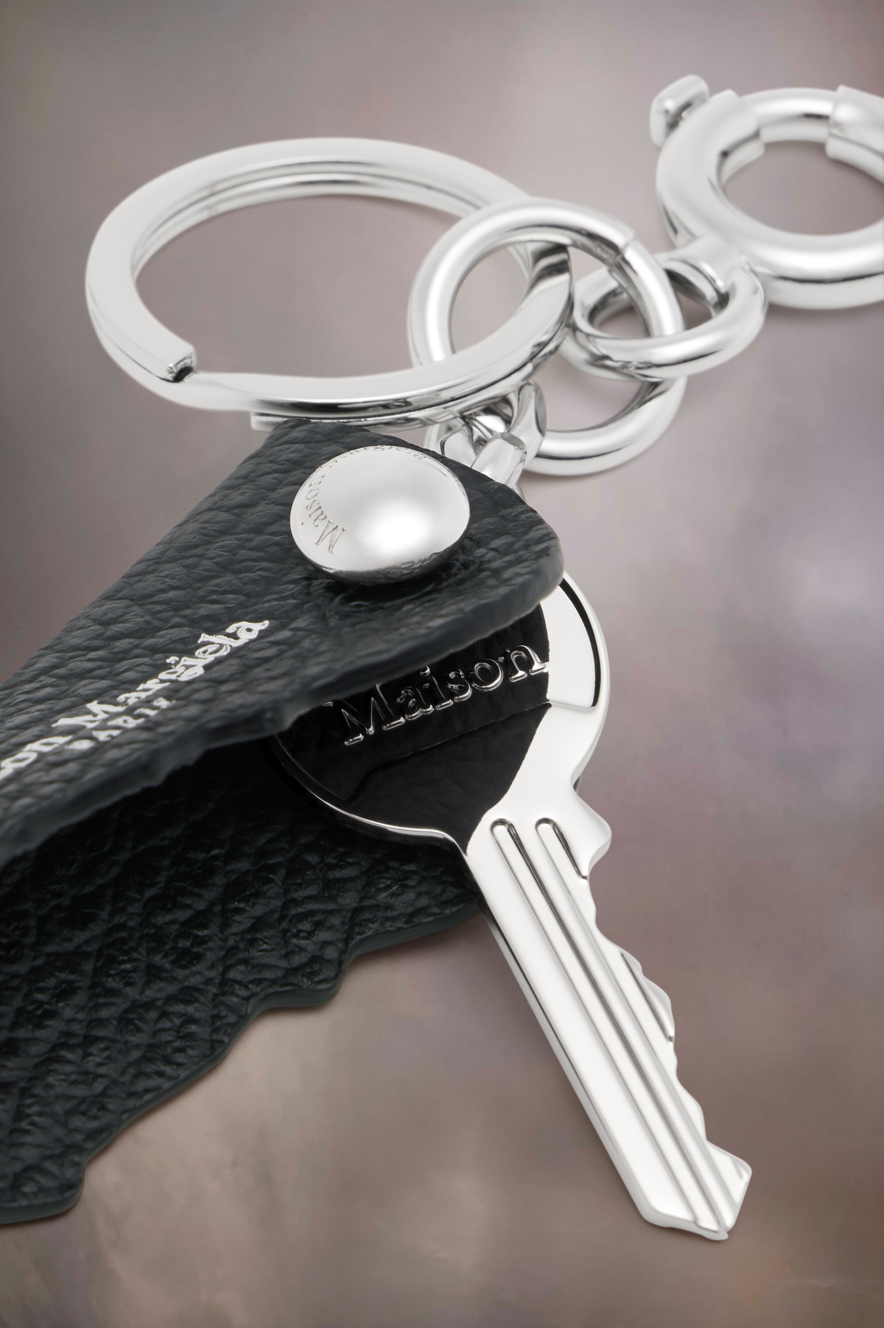 Logo leather keyring - 3