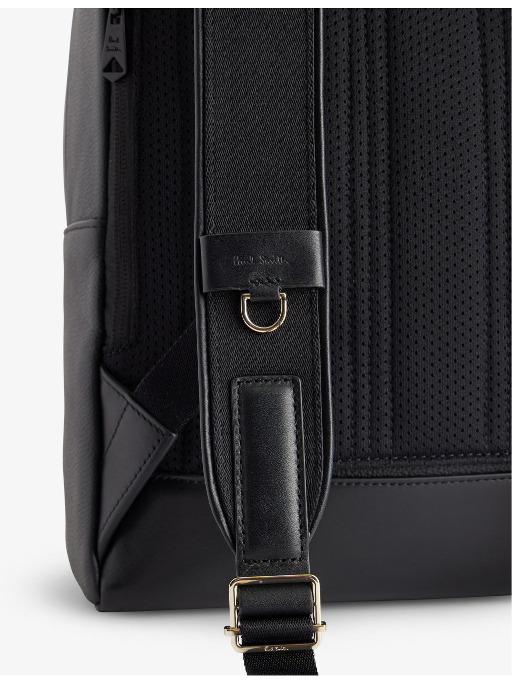 Signature Stripe grained leather backpack - 3