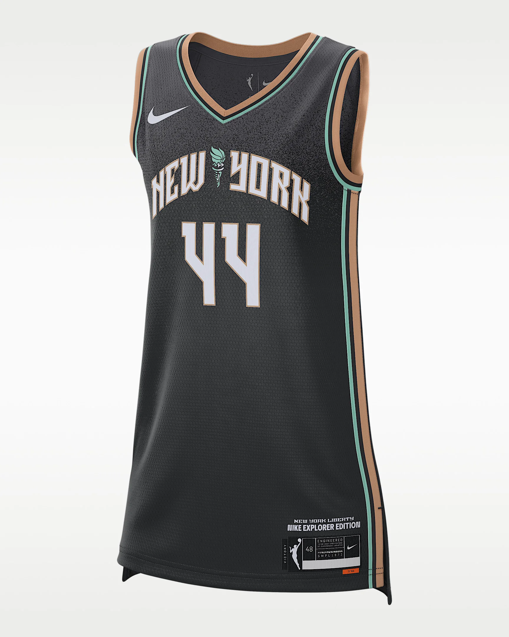 New York Liberty Explorer Edition Nike Women's Dri-FIT WNBA Victory Jersey - 1