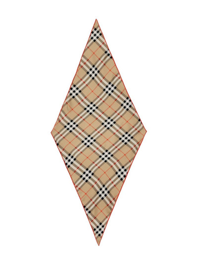 Burberry check silk scarf outlook