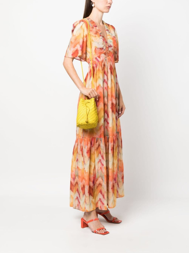 DRAGON DIFFUSION interwoven-design leather bucket bag outlook