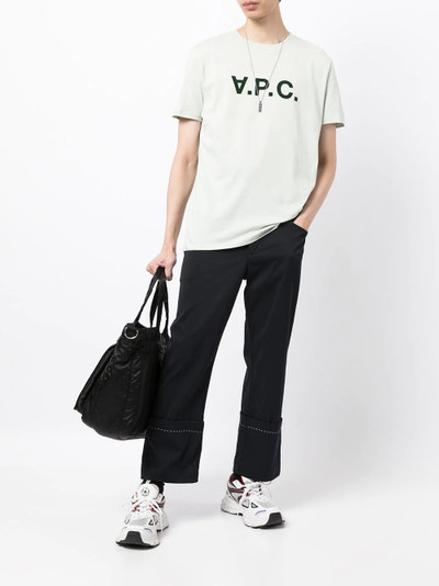 A.P.C. logo-print cotton T-shirt outlook