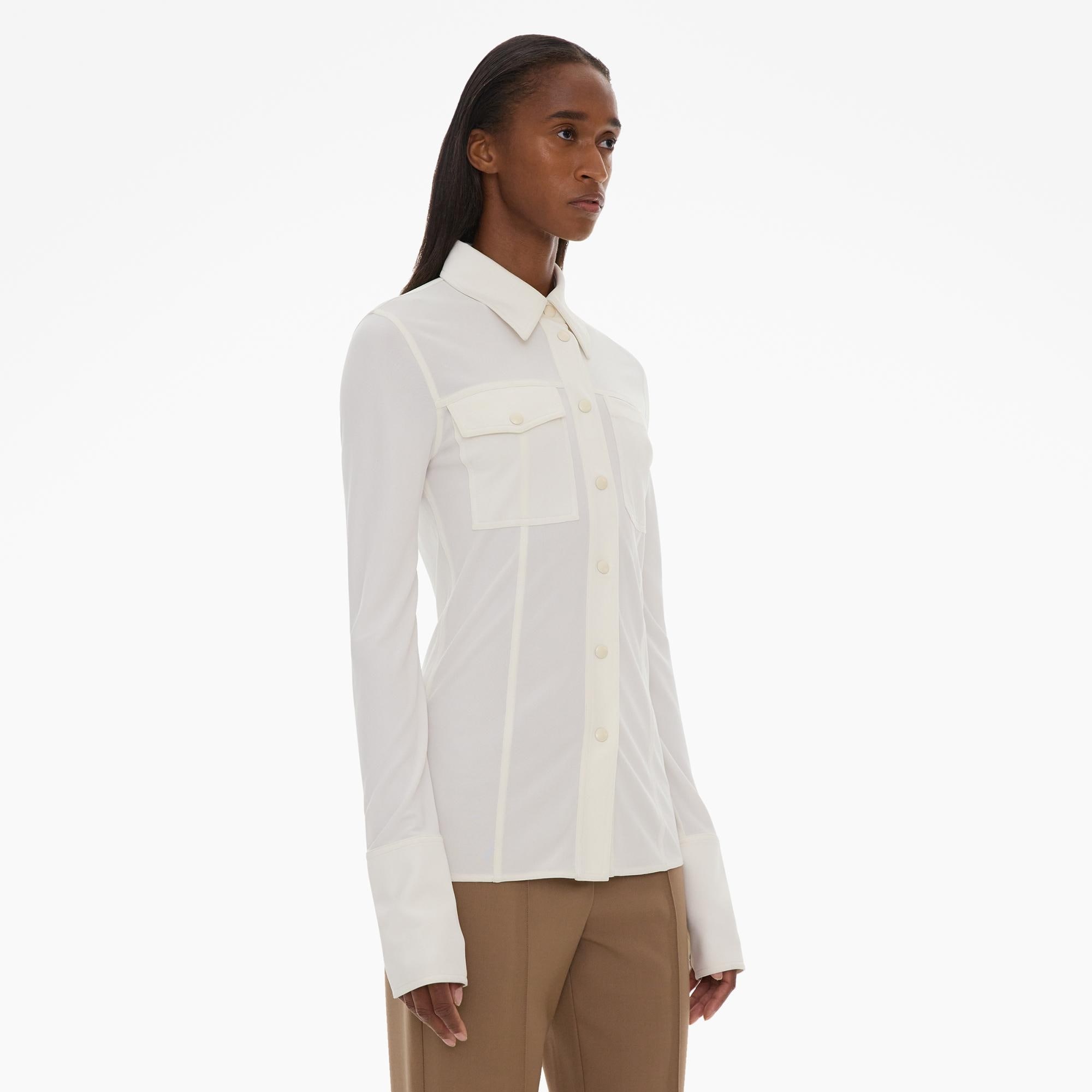 VISCOSE POCKET SHIRT - 4