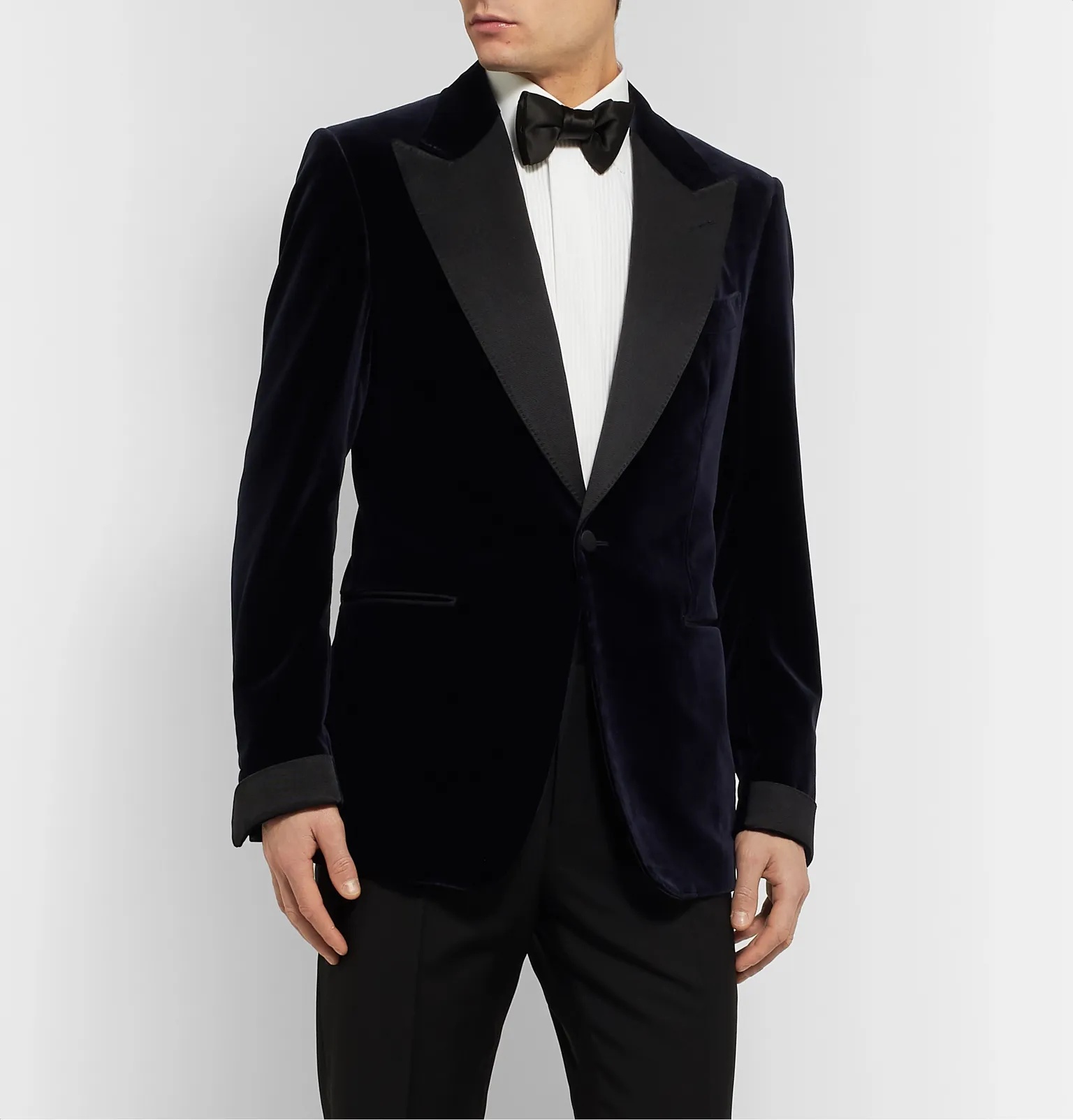 Shelton Slim-Fit Cotton-Velvet Tuxedo Jacket - 3