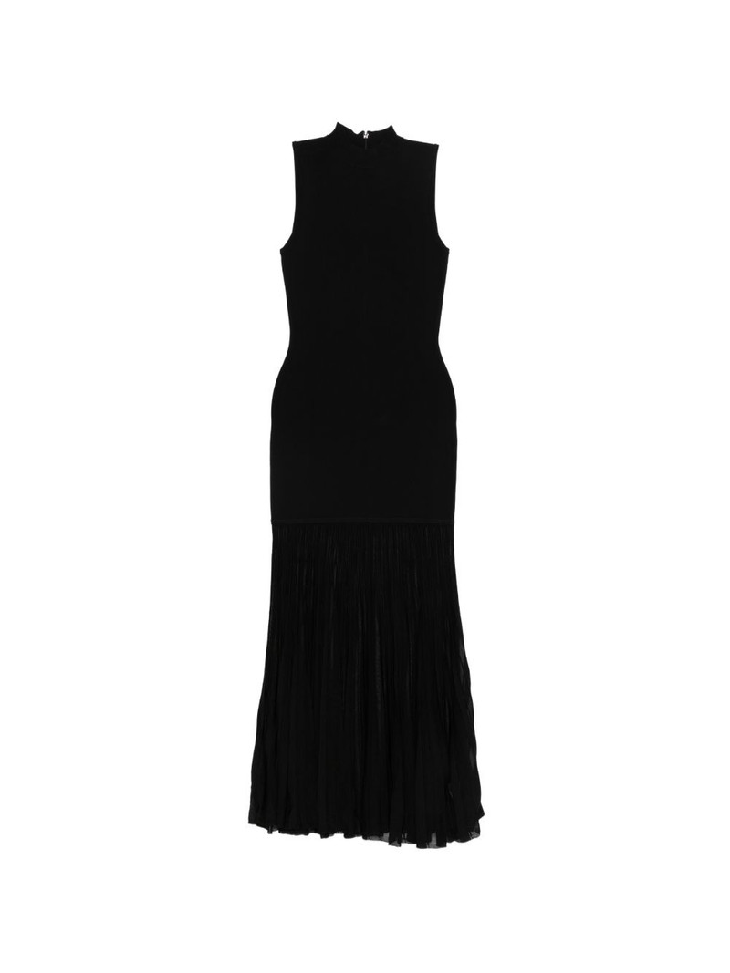 mock-neck midi dress 1
