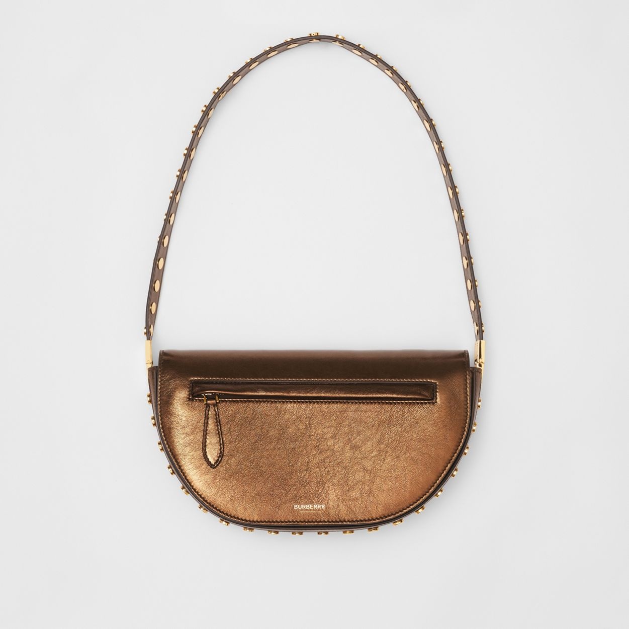 Small Metallic Leather Olympia Bag - 1