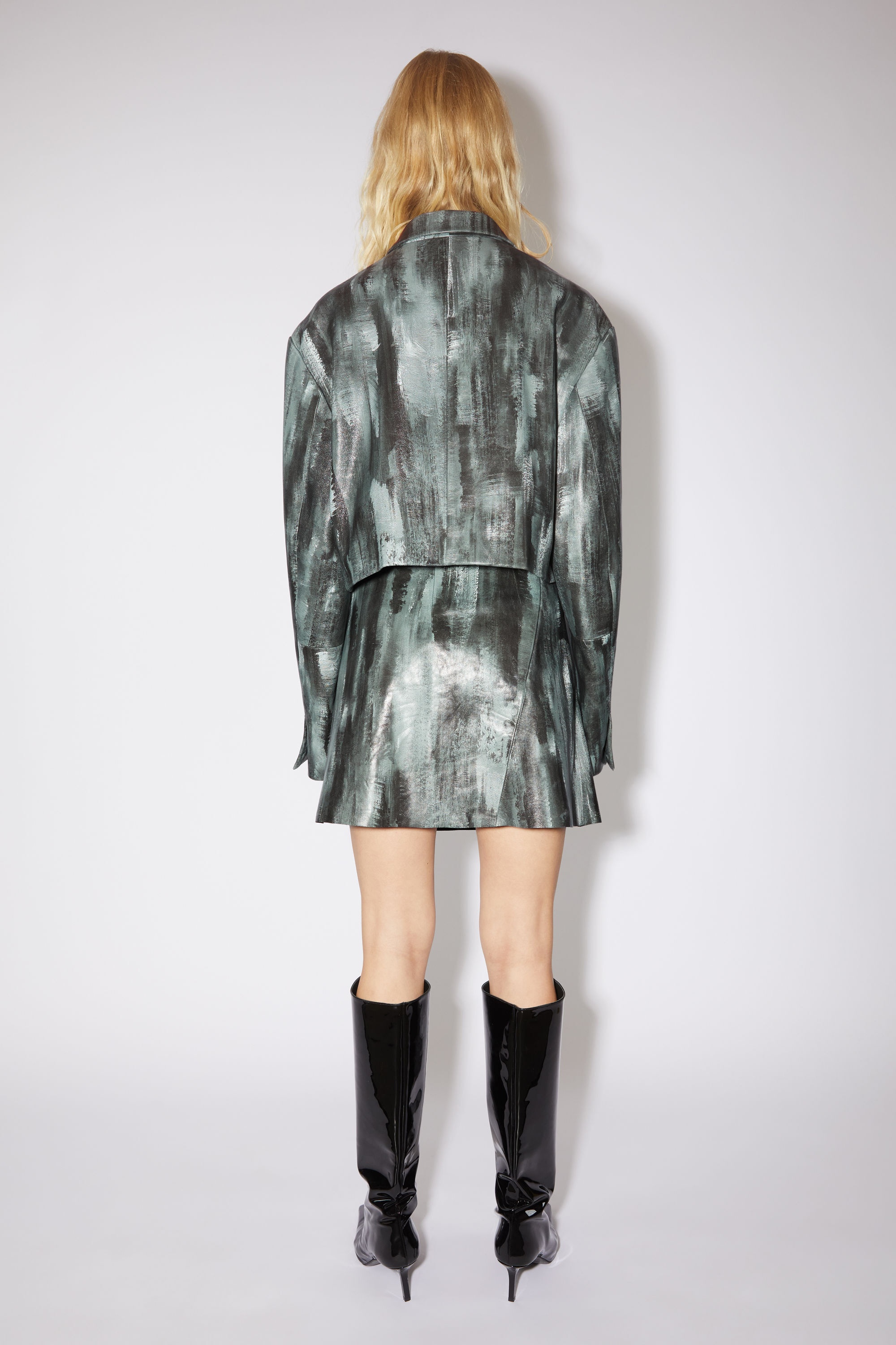 Leather skirt - Black - 4