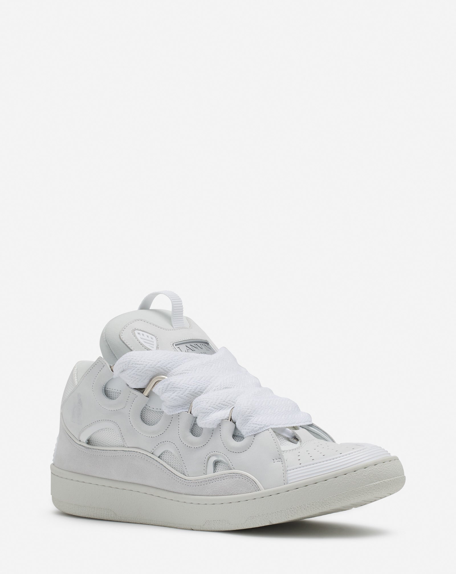 LEATHER CURB SNEAKERS - 2