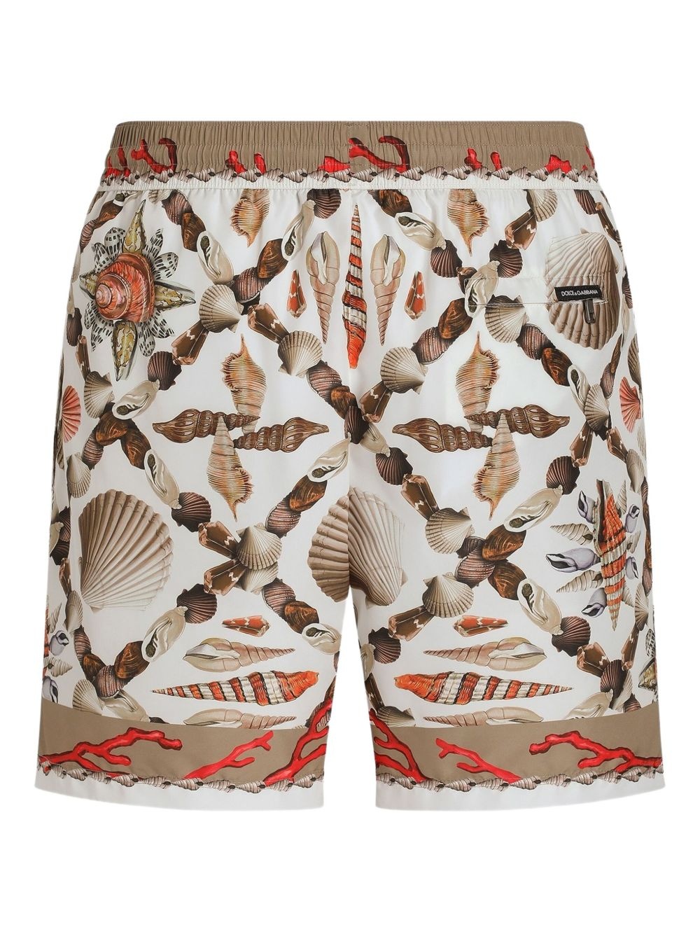 shell-print swim shorts - 2