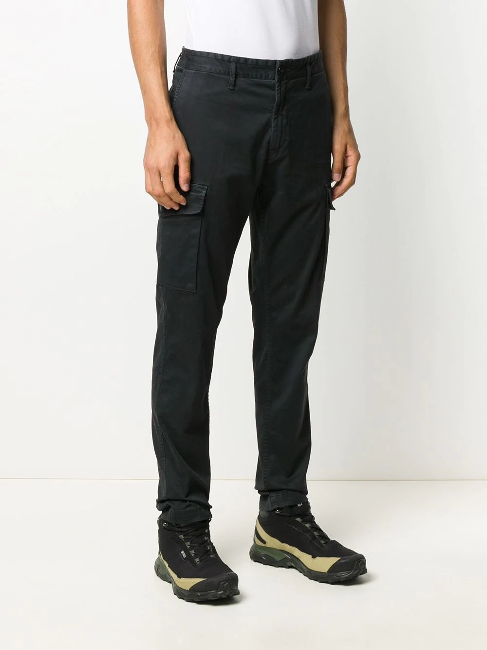 straight leg cargo trousers - 3