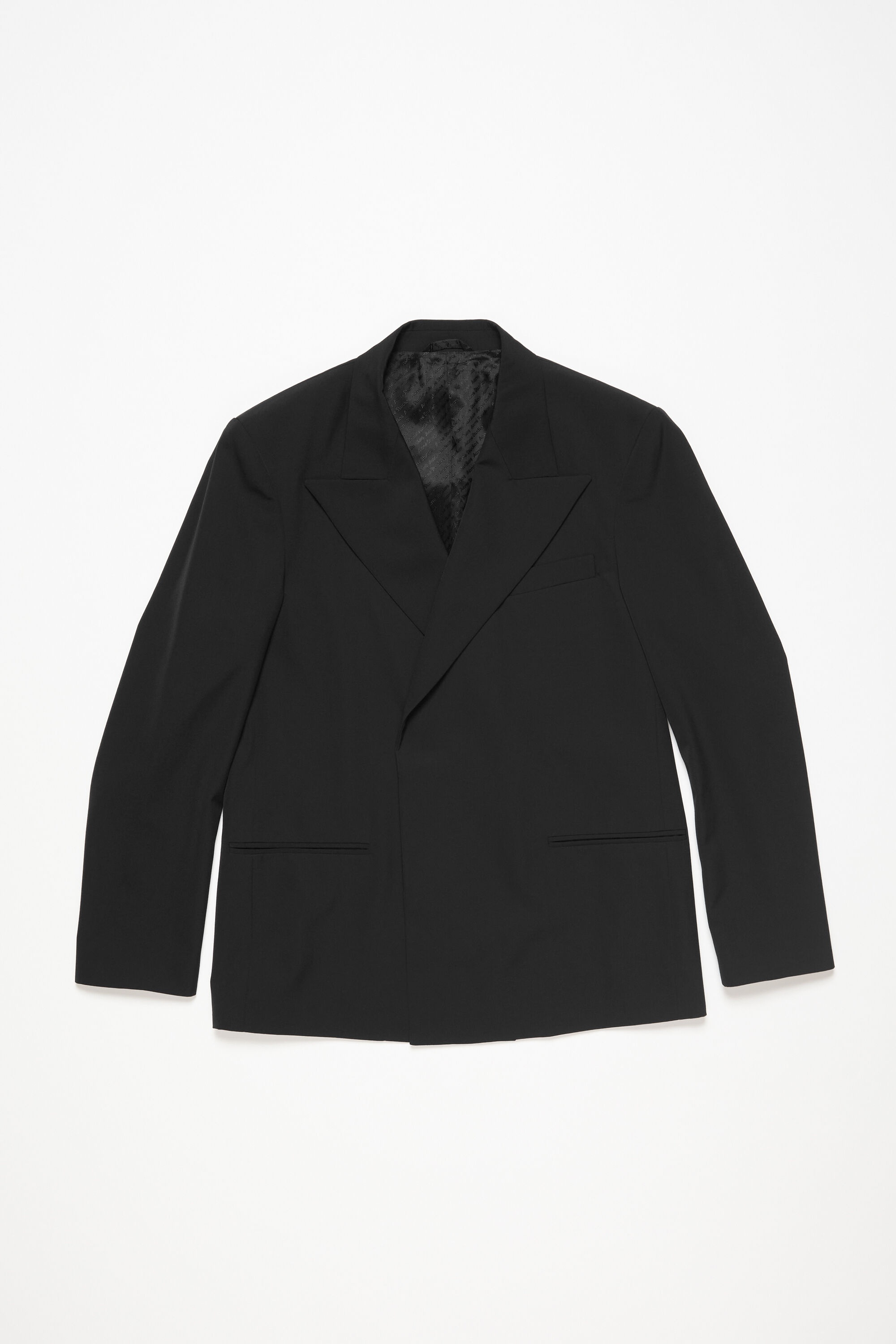 Regular fit suit jacket - Black - 2