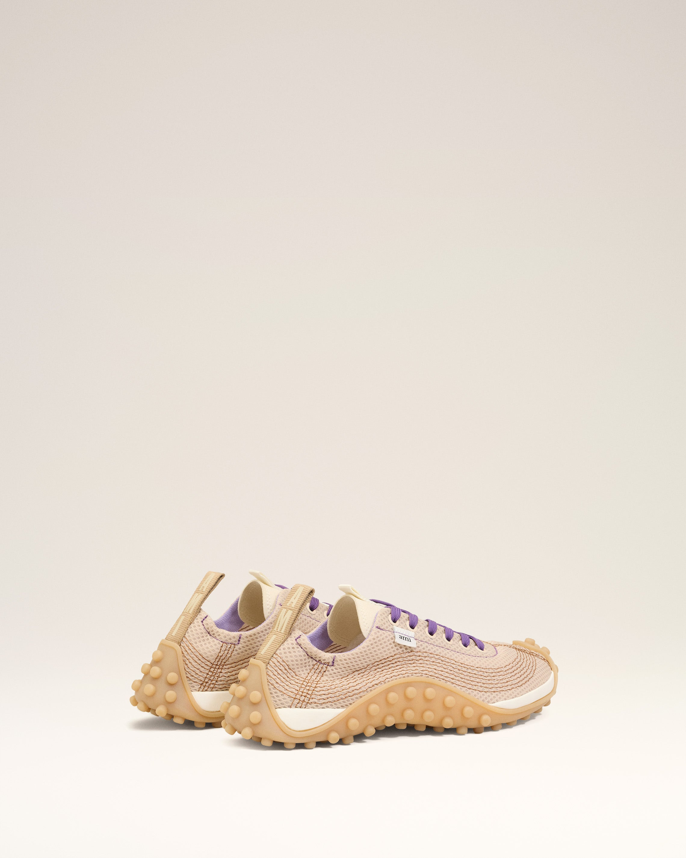 WHITE MESH LOW TOP MIRAGE SNEAKERS - 8