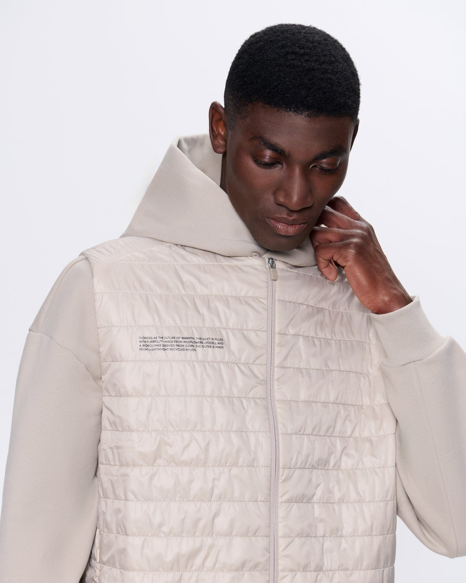 Mens Flower-Warmth Lite Gilet - Wheat Beige - 4