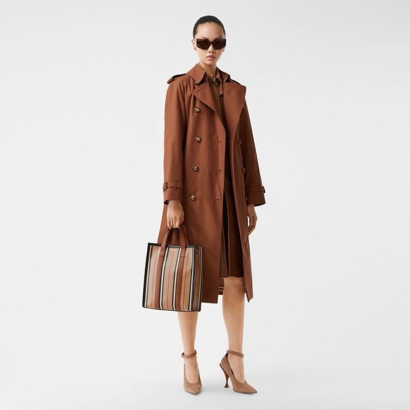 Small Icon Stripe E-canvas Portrait Tote Bag 7