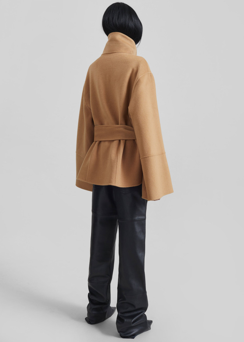 Imphal Belted Wool Jacket - Camel 11