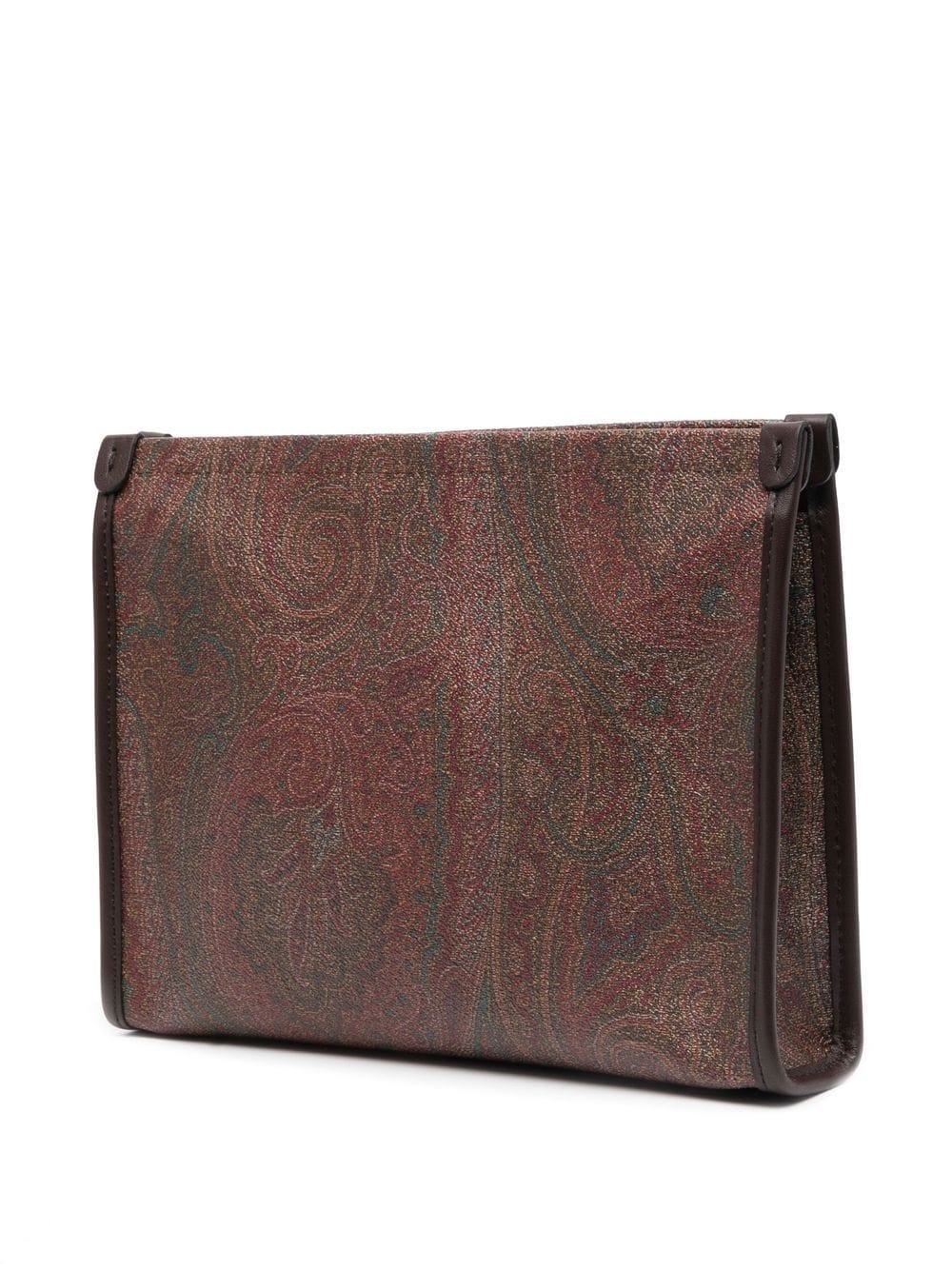 embellished paisley-print clutch bag - 2