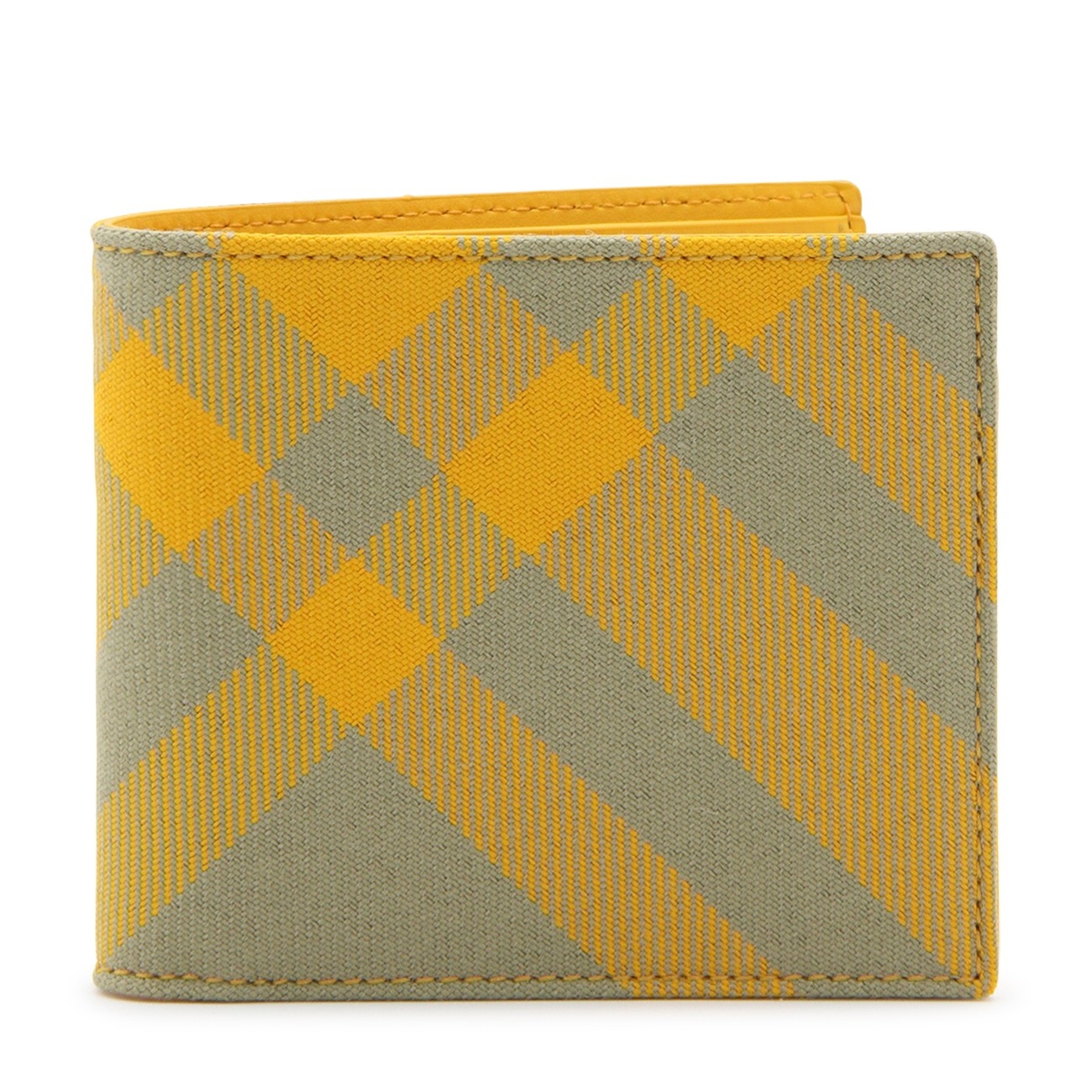 hunter leather check bifold wallet - 1