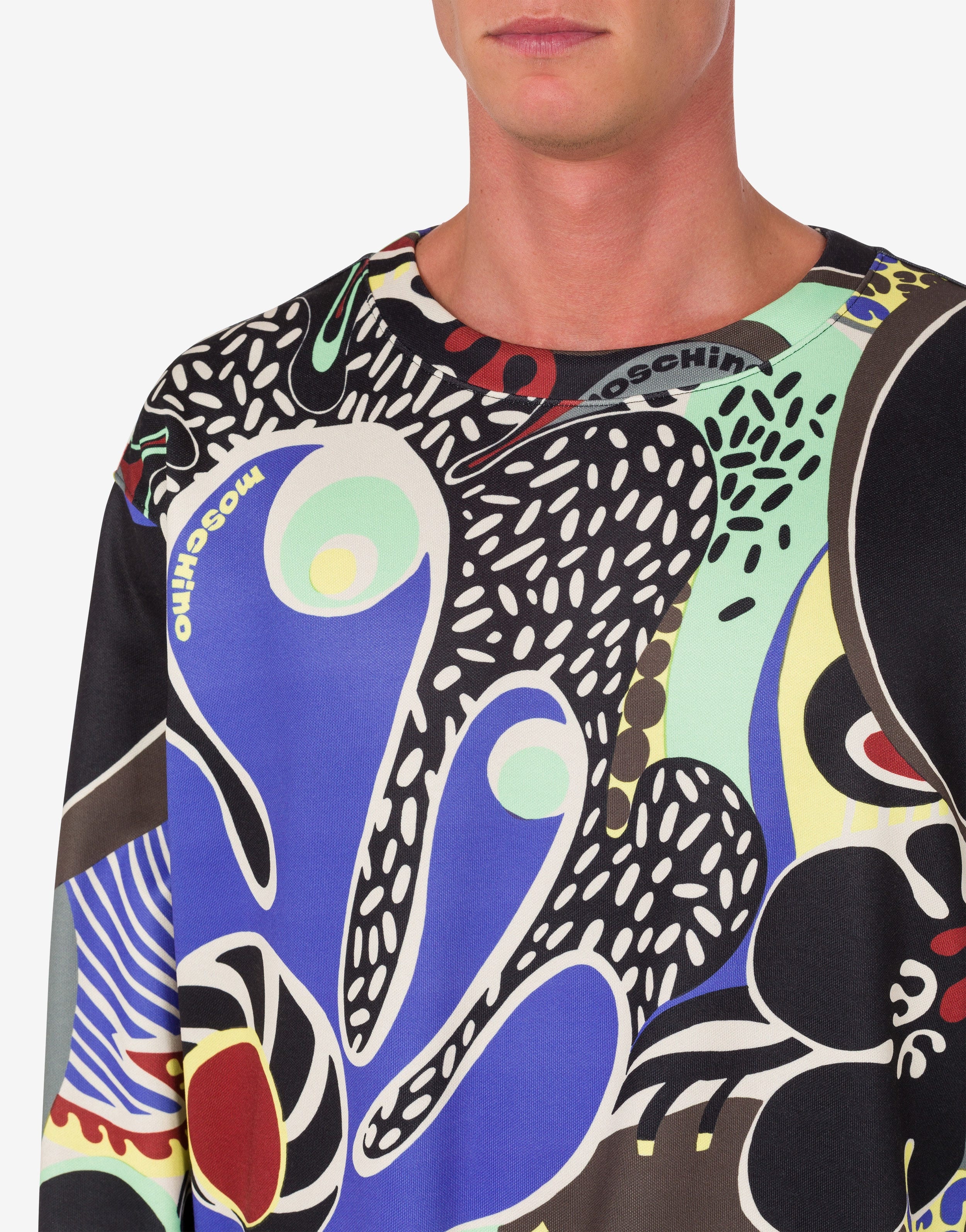 PSYCHEDELIC PRINT TECHNICAL SWEATSHIRT - 4