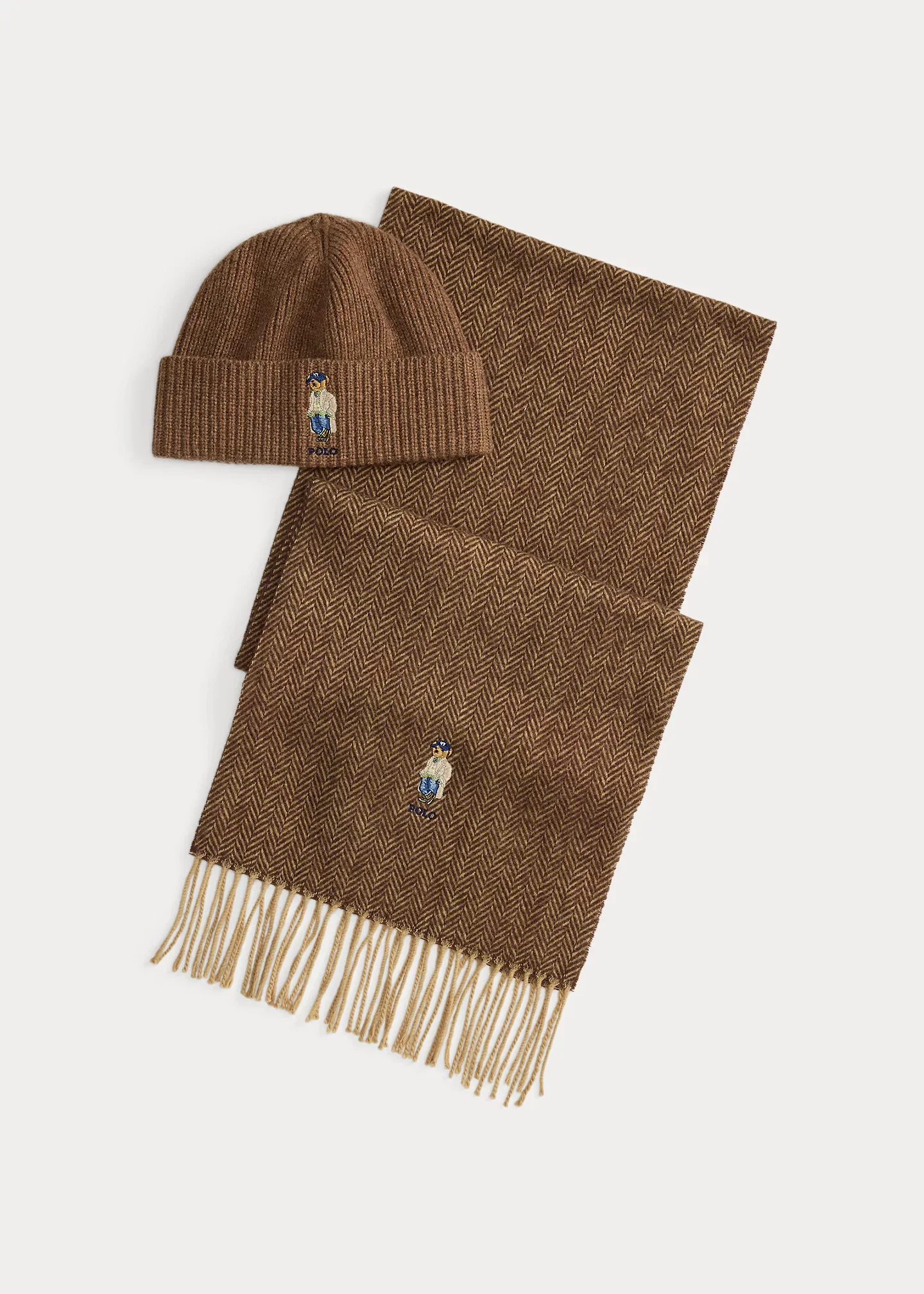 Polo Bear Wool Beanie & Scarf Gift Set - 1