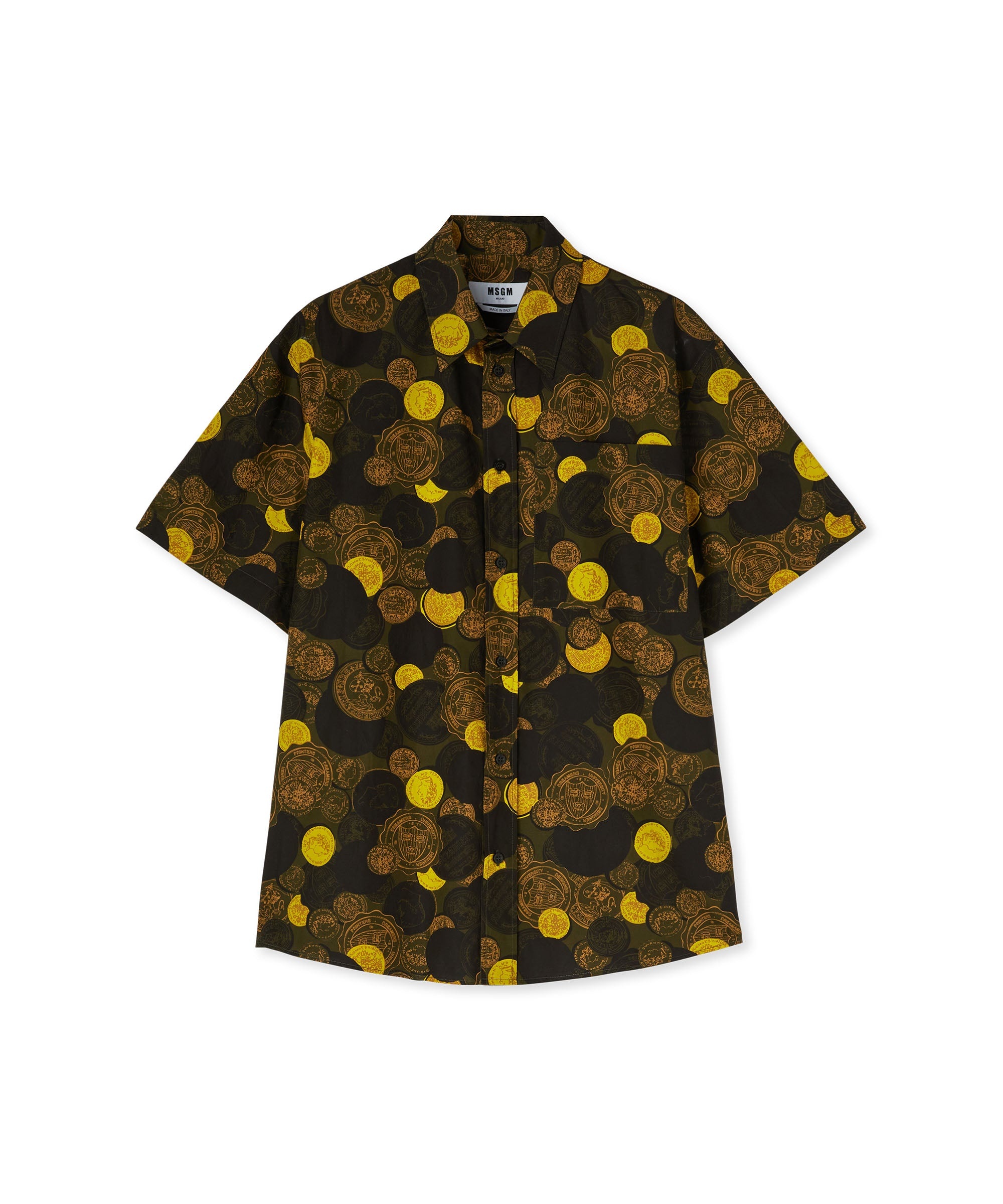 Organic cotton shirt with "all-over Token" print - 1