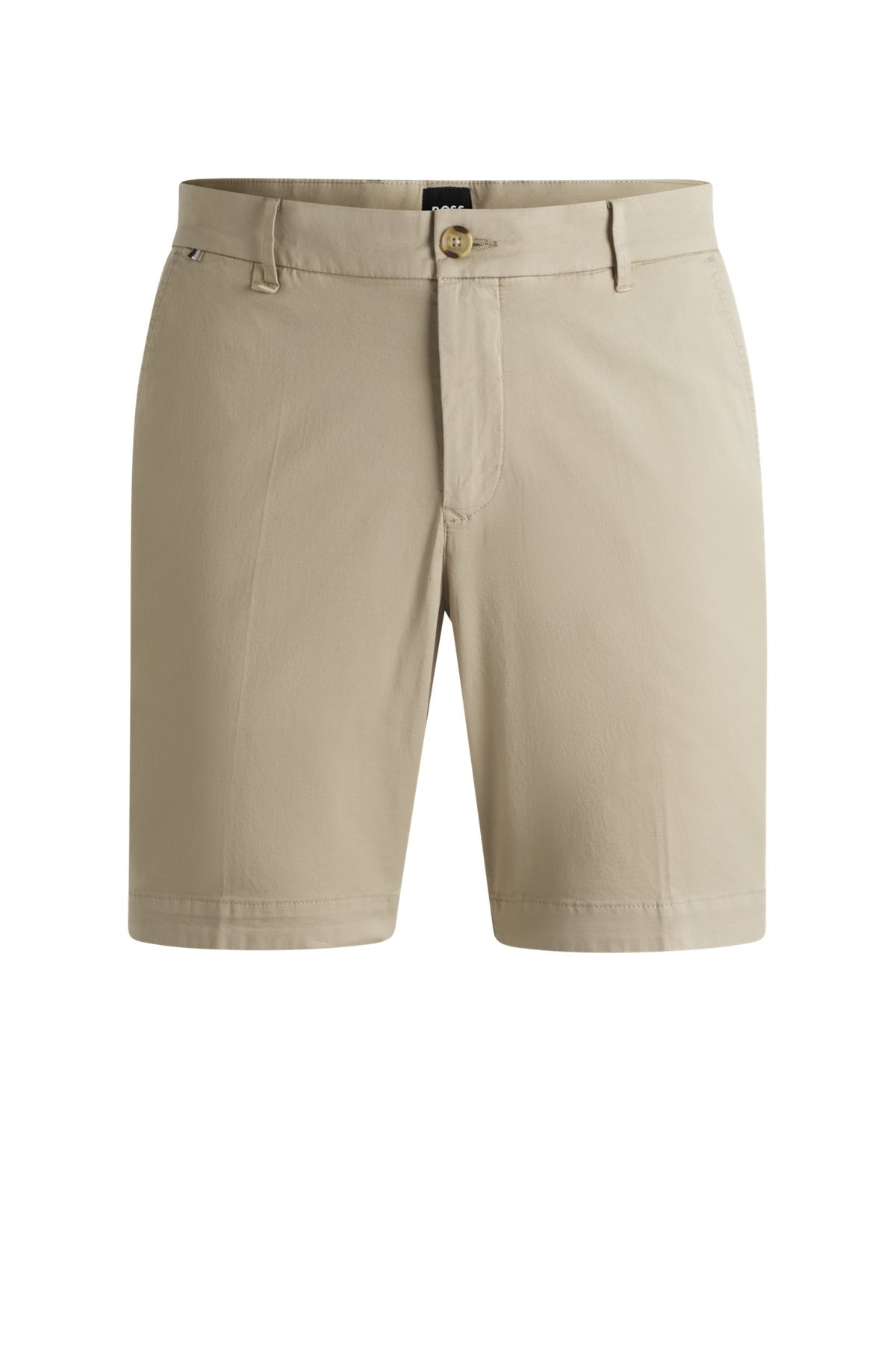 SLIM-FIT SHORTS IN STRETCH-COTTON TWILL - 1