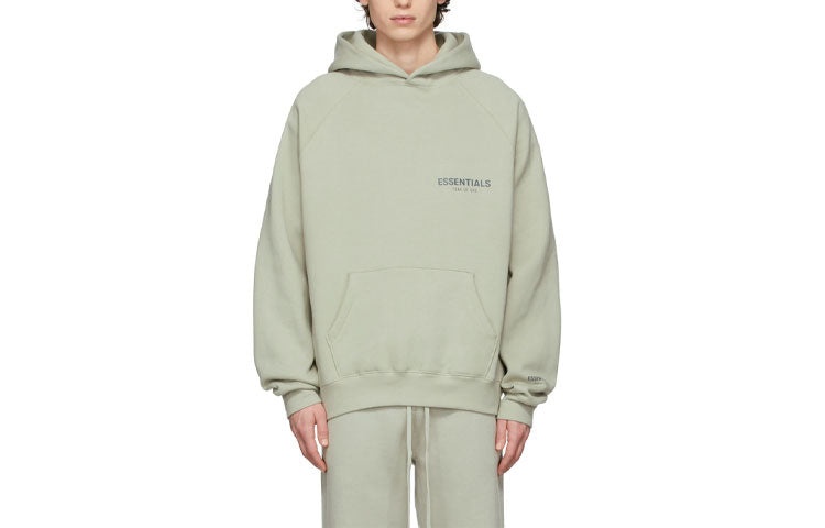 Fear of God Essentials FW21 Pullover Hoodie 'Green Concrete' FOG-FW21-107 - 2