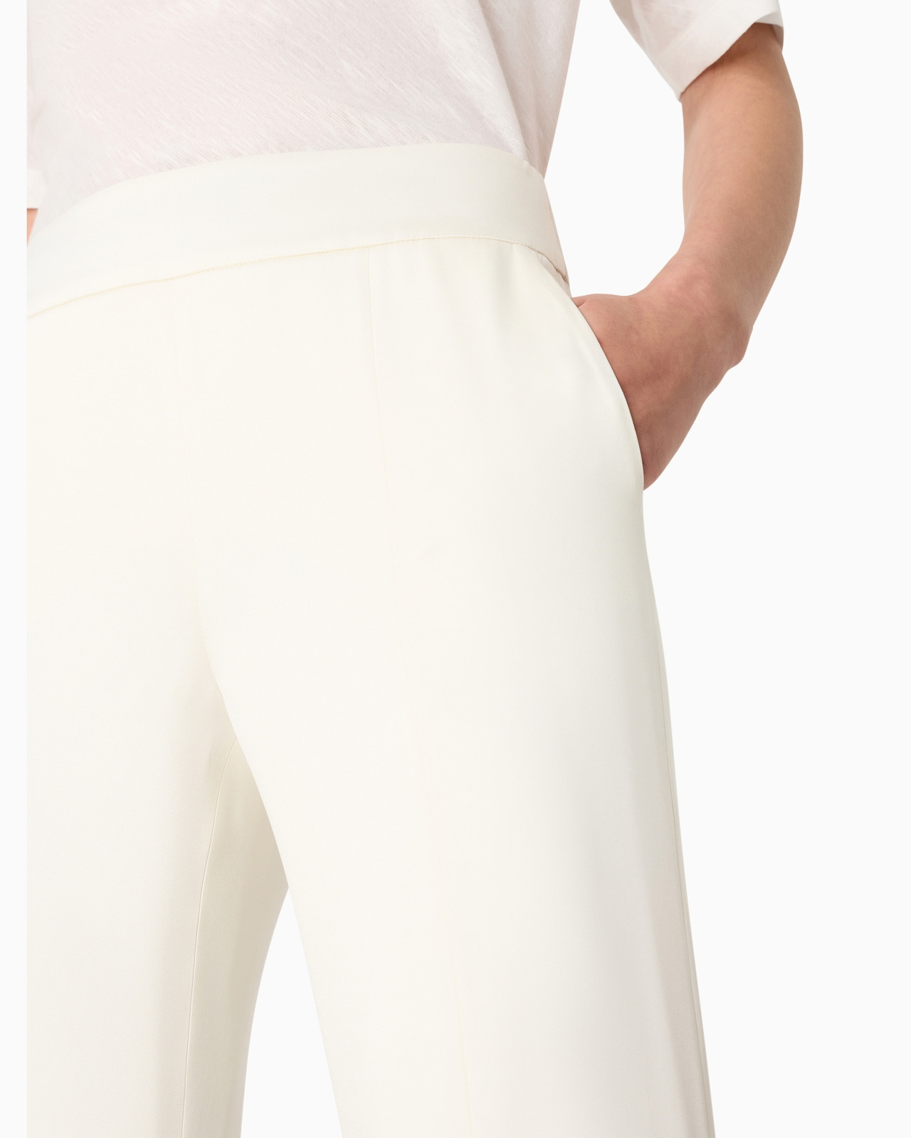 Double silk-satin trousers - 5
