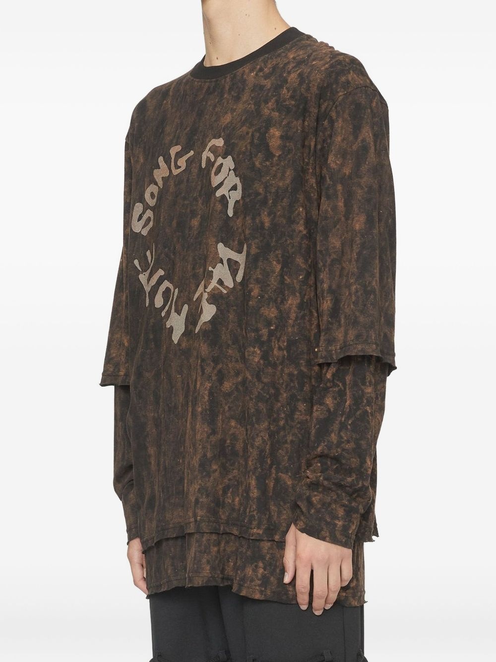 distressed-logo T-shirt - 2